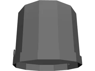 500 BBL Fiberglass Fluid Storage Tank 3D Model preview