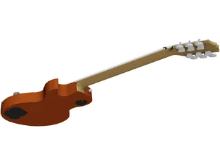 Guitar Electric Les Paul 3D Model preview