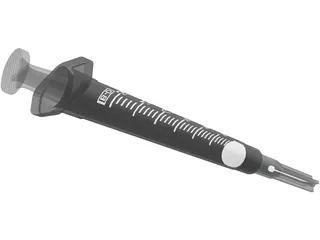 Syringe 3D Model preview