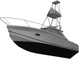 Deep Sea Fishing Boat 3D Model preview