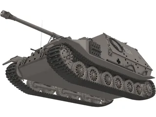 Ferdinand Elefant 3D Model preview