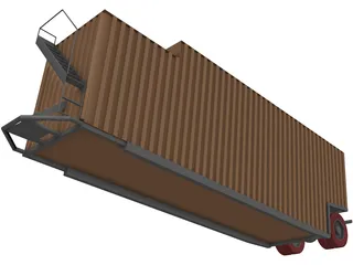 Frac Tank 3D Model preview