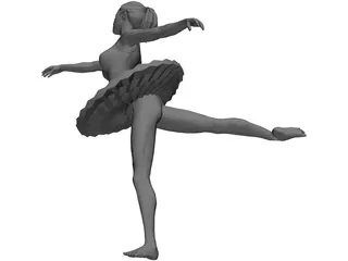 Ballerina 3D Model preview