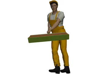 Streetworker 3D Model preview
