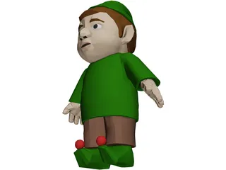 Elf Short 3D Model preview