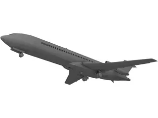 Boeing 727 3D Model preview