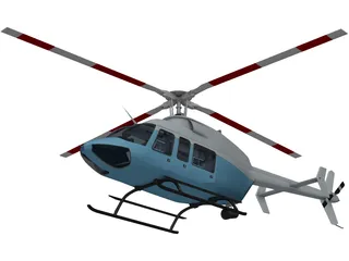Bell 407 3D Model preview
