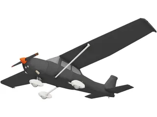 Cessna 172 3D Model preview