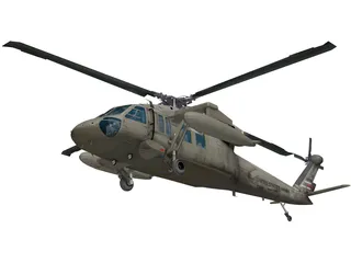 Sikorsky UH-60 Black Hawk 3D Model preview