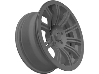 Rim 17 inch 10 spoke 3D Model preview