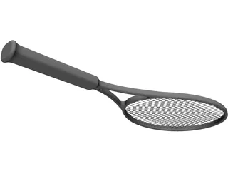 Tennis Racquet 3D Model preview