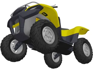 Suzuki Quad Cycle 3D Model preview