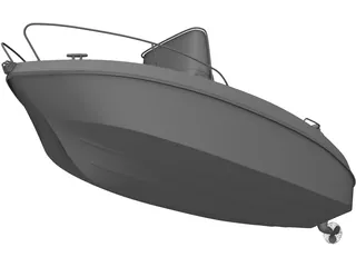 Mini-boat 3D Model preview