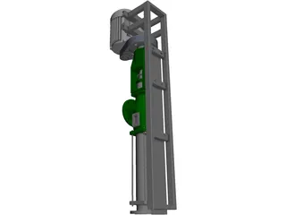 Screw Pump 3D Model preview