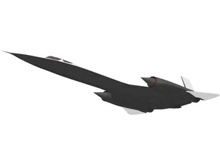 Lockheed SR-71 Blackbird 3D Model preview