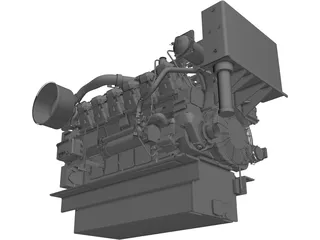Engine Diesel 3D Model preview