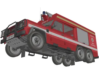 Land Rover Defender 126/HCB Angus 6x6 3D Model preview