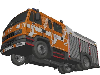 DAF Leyland 55 Fire 3D Model preview