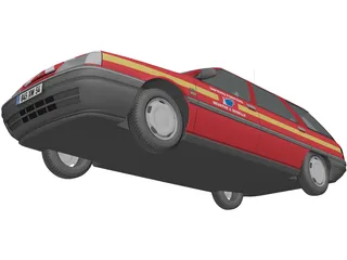 Renault 21 Nevada Fire 3D Model preview