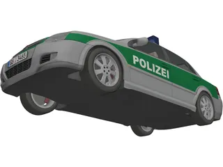 Opel Vectra Polizei (2004) 3D Model preview