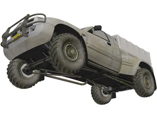 Dodge RAM Army 3D Model preview