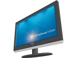 LCD TV Samsung 3D Model preview