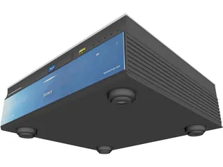 Sony Blu-ray Player 3D Model preview