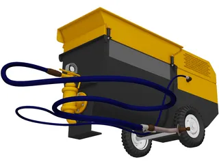 Turbosol Water Pump 3D Model preview