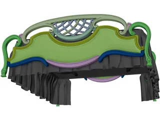 Bed 3D Model preview