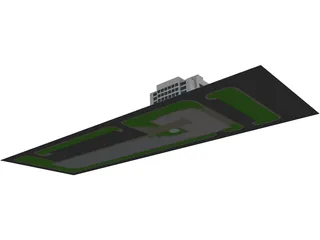 Logistic Company Complex 3D Model preview
