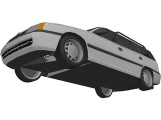 Opel Kadett E Caravan 3D Model preview