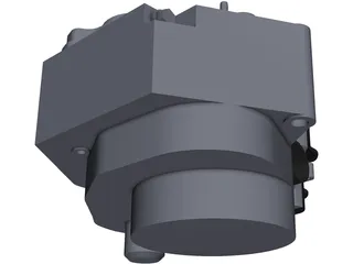 KTM 505 XC Engine 3D Model preview