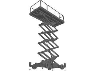 Scissor Lift 3D Model preview