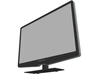 Philips LCD TV 3D Model preview