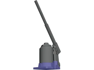 Hydraulic Jack 3D Model preview