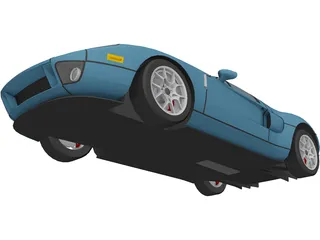 Ford GT40 (2009) 3D Model preview