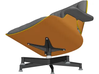 Eames Lounge Chair 3D Model preview