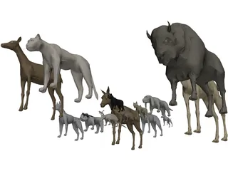 Animals Collection 3D Model preview