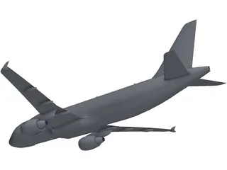 Airbus A320 3D Model preview