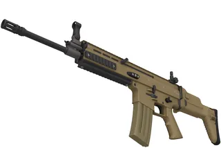 FN SCAR Mark16 N091210 Gun 3D Model preview