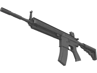 HK 416 3D Model preview