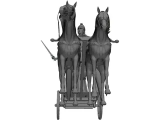 British Chariot 3D Model preview
