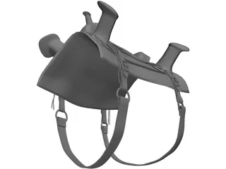 Celtic Saddle 3D Model preview