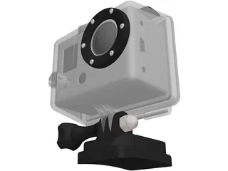 GoPro Hero Camera 3D Model preview