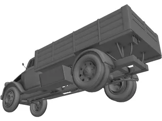 Opel Blitz 3D Model preview