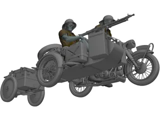 BMW R75 3D Model preview