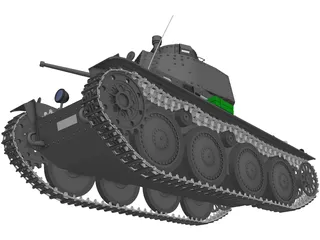 Panzer 38 3D Model preview