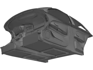 Interior Mitsubishi Evolution VI (1997) 3D Model preview