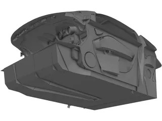 Interior Alfa Romeo MiTo (2009) 3D Model preview