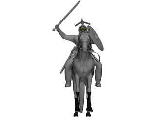 Celtic Noble Cavalry 3D Model preview